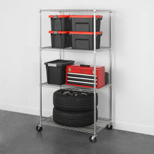 Load image into Gallery viewer, 24&quot; x 36&quot; x 72&quot; 4-Tier Wire Rack