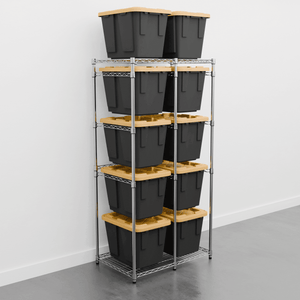 12 Gallon Storage Bin Rack with Bins