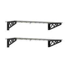 Load image into Gallery viewer, 12&quot; x 36&quot; Wall Shelves (Two Pack with Hooks)