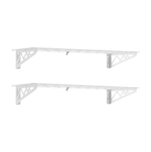 Load image into Gallery viewer, 12&quot; x 36&quot; Wall Shelves (Two Pack with Hooks)