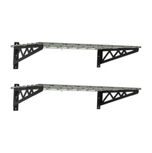 Load image into Gallery viewer, 18&quot; x 36&quot; Wall Shelves (Two Pack with Hooks)