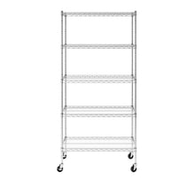 Load image into Gallery viewer, 18&quot; x 36&quot; x 72&quot; 5-Tier Wire Rack