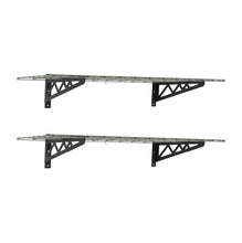 Load image into Gallery viewer, 18&quot; x 48&quot; Wall Shelves (Two Pack with Hooks)