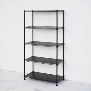 14" x 30" x 60" 5-Tier Wire Rack - Black