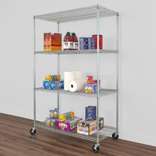 Load image into Gallery viewer, 24&quot; x 48&quot; x 72&quot; 4-Tier Wire Rack