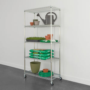 18" x 36" x 72" 5-Tier Wire Rack