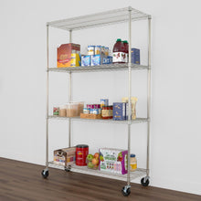 Load image into Gallery viewer, 18&quot; x 48&quot; x 72&quot; 4-Tier Wire Rack