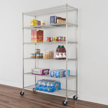 Load image into Gallery viewer, 18&quot; x 48&quot; x 72&quot; 6-Tier Wire Rack