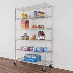 18" x 48" x 72" 6-Tier Wire Rack