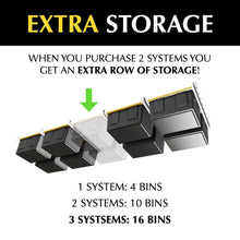 Load image into Gallery viewer, E-Z Garage Storage Tote Slide Overhead Storage System