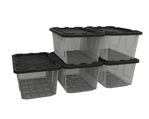 27 Gallon Storage Bins  - Set of 5