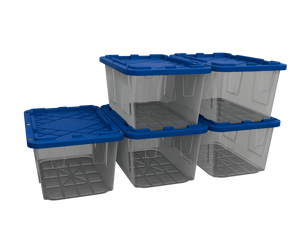 27 Gallon Storage Bins  - Set of 5