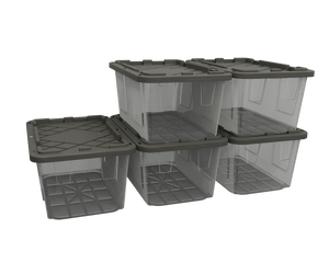 27 Gallon Storage Bins  - Set of 5