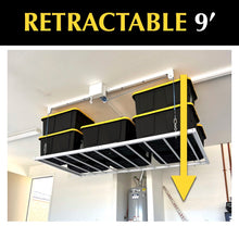 Load image into Gallery viewer, E-Z Storage Retractable 4&#39;x8&#39; Overhead Rack