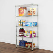 Load image into Gallery viewer, 14&quot; x 30&quot; x 60&quot; 5-Tier Wire Rack