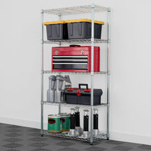 Load image into Gallery viewer, 14&quot; x 30&quot; x 60&quot; 5-Tier Wire Rack