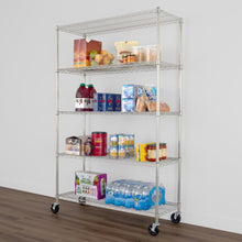 Load image into Gallery viewer, 18&quot; x 48&quot; x 72&quot; 5-Tier Wire Rack