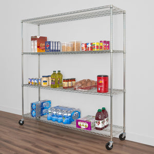 18" x 72" x 72" 4-Tier Wire Rack