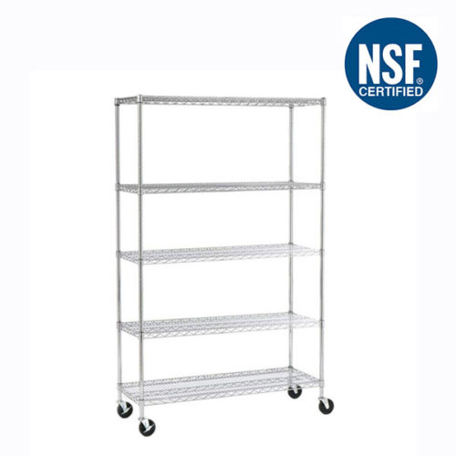 SafeRacks 18″ x 48″x 72″5-Tier Wire Shelving - My Sweet Garage