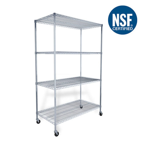 SafeRacks 18″ x 60″x 72″ 4-Tier Wire Shelving - My Sweet Garage