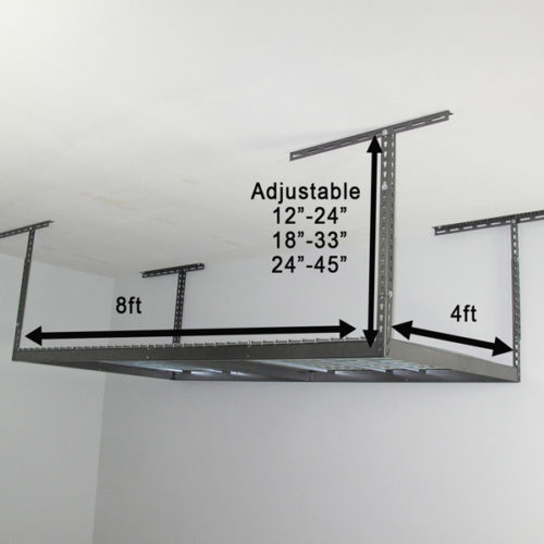 4' x 8' Overhead Garage Storage Rack – GarageCabinets.com