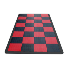 Load image into Gallery viewer, Diamondtrax HOME Small Mat Kit - Checkered (Jet Black/Racing Red) - My Sweet Garage