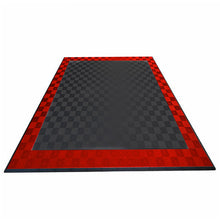 Load image into Gallery viewer, Ribtrax PRO Large Mat Kit - Border (Jet Black/Racing Red) - My Sweet Garage