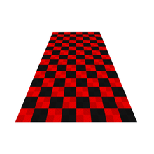 Load image into Gallery viewer, Ribtrax PRO 1-Car Garage Kit - Checkered (Jet Black/Racing Red) - My Sweet Garage