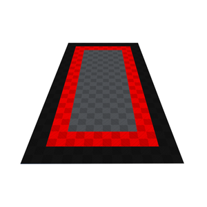 Ribtrax PRO 1-Car Garage Kit - Parking Pad (Slate Grey/Racing Red/Jet Black) - My Sweet Garage
