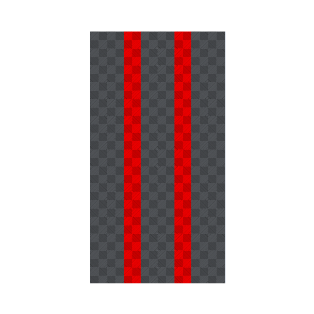 Ribtrax PRO 1-Car Garage Kit - Racing Stripes (Slate Grey/Racing Red) - My Sweet Garage