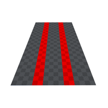 Load image into Gallery viewer, Ribtrax PRO 1-Car Garage Kit - Racing Stripes (Slate Grey/Racing Red) - My Sweet Garage