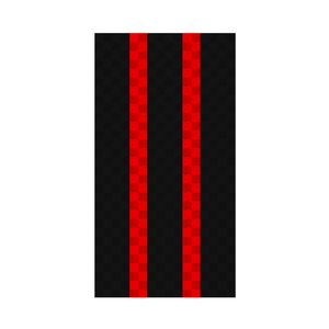 Ribtrax PRO 1-Car Garage Kit - Racing Stripes (Jet Black/Racing Red) - My Sweet Garage