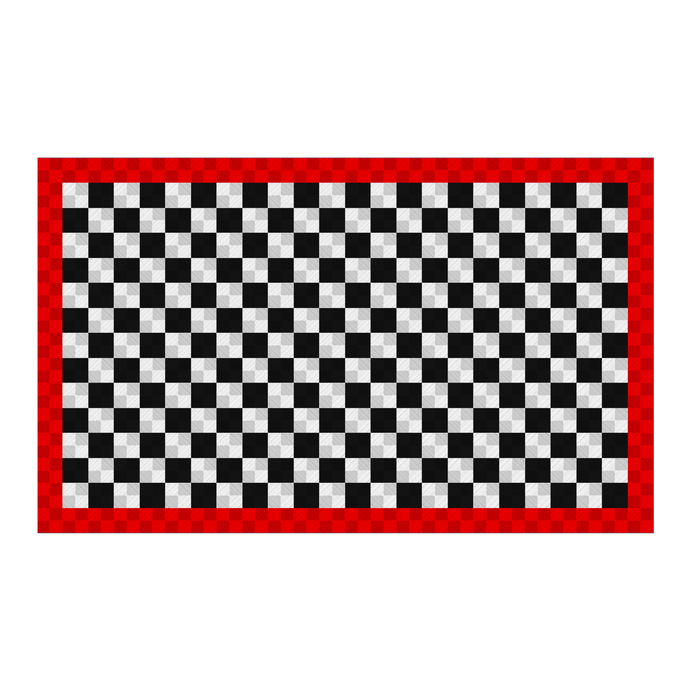 Ribtrax PRO 3-Car Garage Kit - Border (Jet Black/Arctic White/Racing Red) - My Sweet Garage