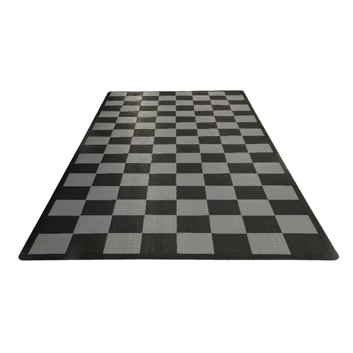 Diamondtrax HOME Medium Mat Kit - Checkered (Jet Black/Slate Grey) - My Sweet Garage