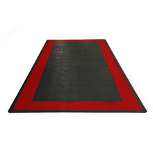 Load image into Gallery viewer, Diamondtrax HOME Medium Mat Kit - Border (Jet Black/Racing Red) - My Sweet Garage