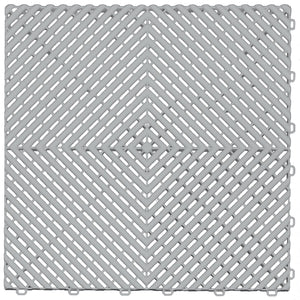 Ribtrax PRO 2-Car Garage Kit - Checkered (Pearl Silver/Slate Grey) - My Sweet Garage
