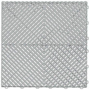 Ribtrax PRO 1-Car Garage Kit - Checkered (Pearl Silver/Slate Grey) - My Sweet Garage