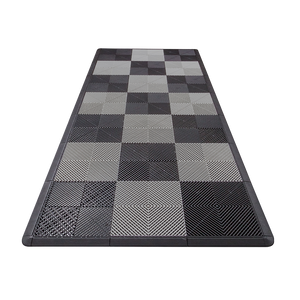 Ribtrax PRO Small Mat Kit - Checkered (Jet Black/Slate Grey) - My Sweet Garage