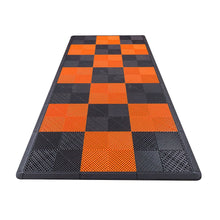 Load image into Gallery viewer, Ribtrax PRO Small Mat Kit - Checkered (Jet Black/Tropical Orange) - My Sweet Garage