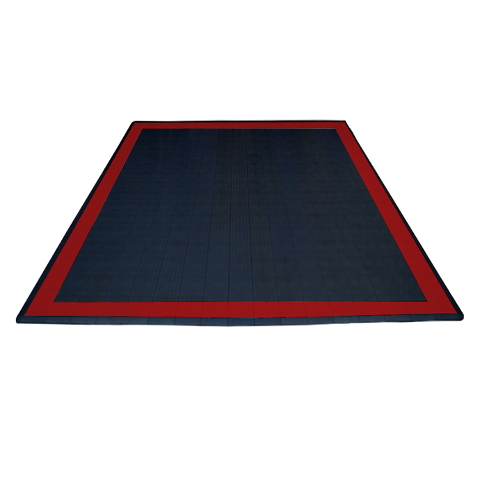 Diamondtrax HOME Large Mat Kit - Border (Jet Black/Racing Red) - My Sweet Garage